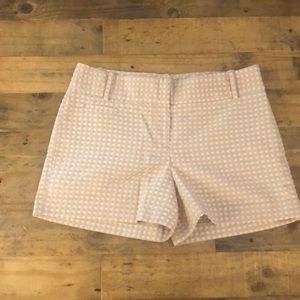 LOFT light pink polka dot shorts